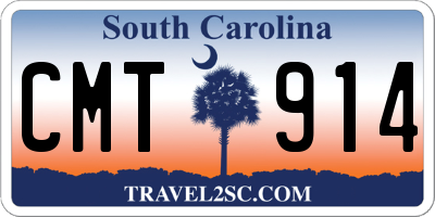SC license plate CMT914