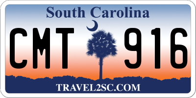 SC license plate CMT916
