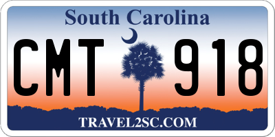 SC license plate CMT918