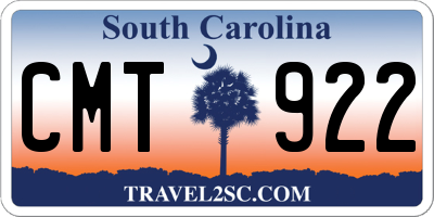 SC license plate CMT922
