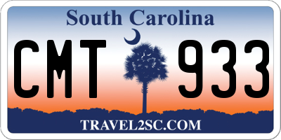 SC license plate CMT933