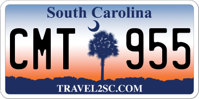 SC license plate CMT955