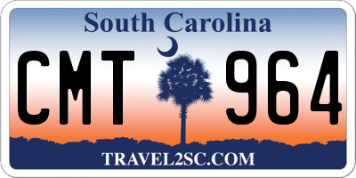 SC license plate CMT964