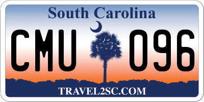 SC license plate CMU096