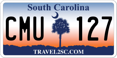 SC license plate CMU127