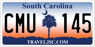 SC license plate CMU145