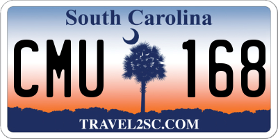 SC license plate CMU168