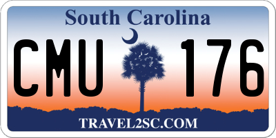 SC license plate CMU176