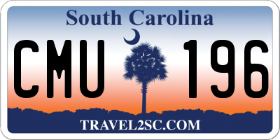 SC license plate CMU196
