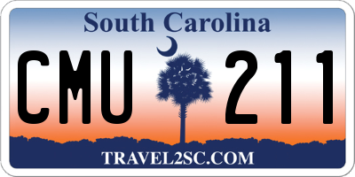 SC license plate CMU211