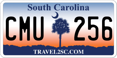 SC license plate CMU256