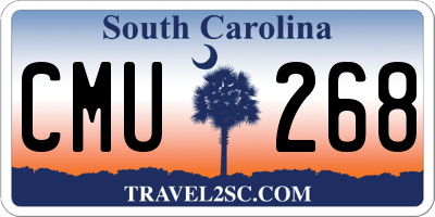 SC license plate CMU268