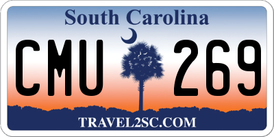 SC license plate CMU269