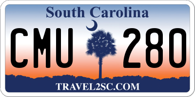 SC license plate CMU280