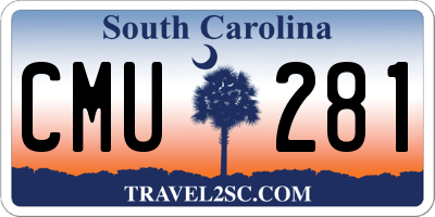 SC license plate CMU281