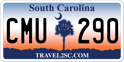 SC license plate CMU290