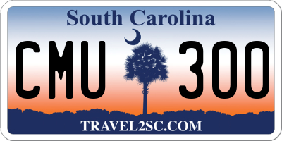 SC license plate CMU300