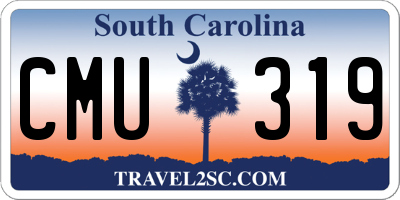 SC license plate CMU319