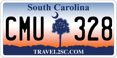 SC license plate CMU328