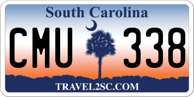 SC license plate CMU338