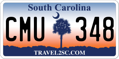 SC license plate CMU348