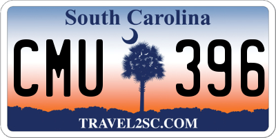 SC license plate CMU396