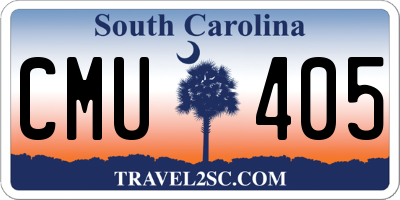 SC license plate CMU405