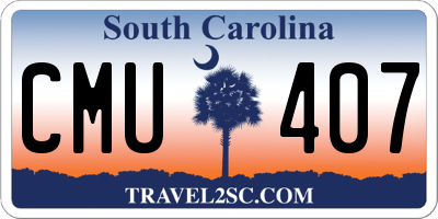 SC license plate CMU407