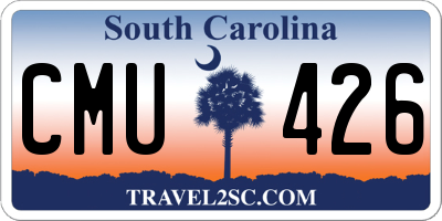 SC license plate CMU426