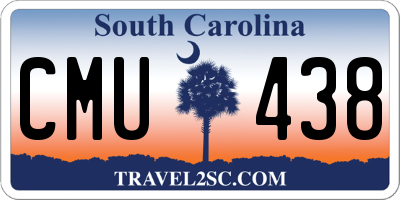 SC license plate CMU438