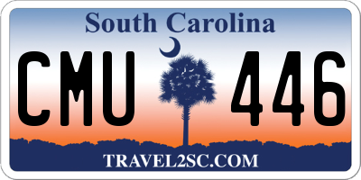 SC license plate CMU446