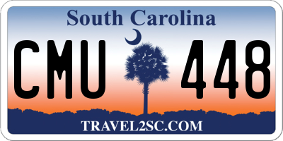 SC license plate CMU448