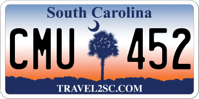 SC license plate CMU452