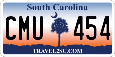 SC license plate CMU454