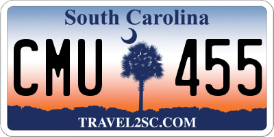 SC license plate CMU455