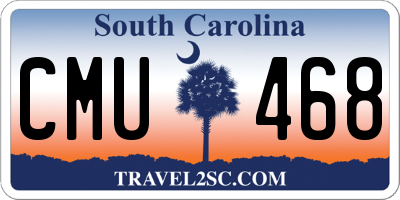 SC license plate CMU468