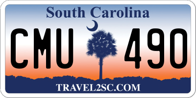 SC license plate CMU490