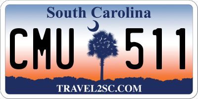 SC license plate CMU511