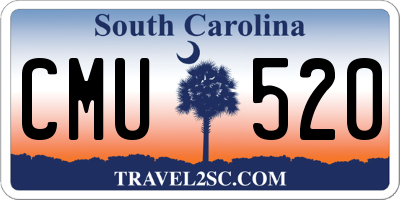 SC license plate CMU520