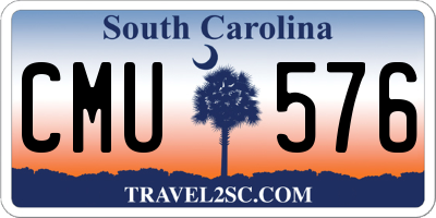 SC license plate CMU576