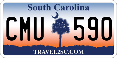 SC license plate CMU590