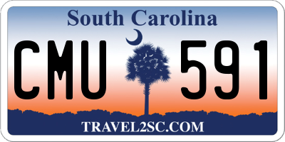 SC license plate CMU591