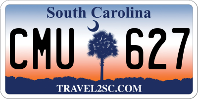 SC license plate CMU627
