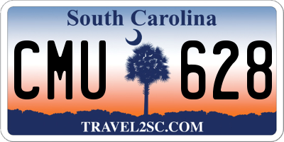 SC license plate CMU628