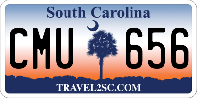 SC license plate CMU656