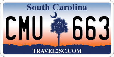 SC license plate CMU663