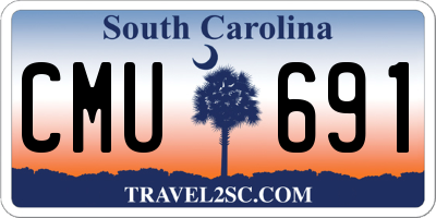 SC license plate CMU691