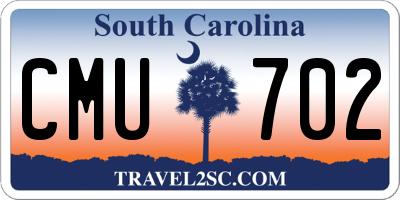 SC license plate CMU702