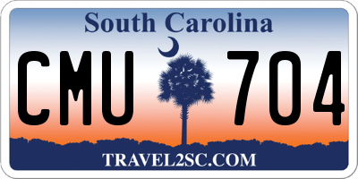 SC license plate CMU704