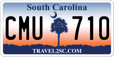 SC license plate CMU710